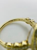 IGI Certified Yellow Gold 14K  Grams Natural Tanzanite Gemstone Ring - Image 2