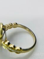 IGI Certified Yellow Gold 14K  Grams Natural Tanzanite Gemstone Ring - Image 3
