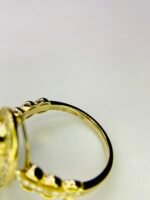 IGI Certified Yellow Gold 14K  Grams Natural Tanzanite Gemstone Ring - Image 9
