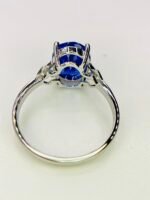 IGI Certified White Gold 14K 2.67 Grams Natural Tanzanite Gemstone Ring - Image 7
