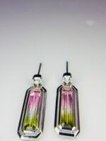 IGI Certified White Gold 14K 2.51 Grams Natural  Tourmaline Gemstone Earrings - Image 6