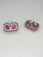 IGI Certified White Gold 14K 1.71 Grams Natural Tourmaline Gemstone Earrings - Image 8