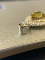 IGI Certified White Gold 14K 1.57 Grams Natural Sphene Gemstone Pendant - Image 10