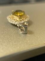 IGI Certified White Gold 14K 1.57 Grams Natural Sphene Gemstone Pendant - Image 11