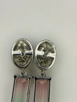 IGI Certified White Gold 14K 1.86 Grams Natural Tourmaline Gemstone Earrings - Image 8