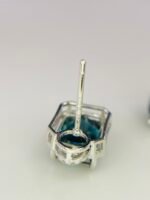IGI Certified White Gold 14K 1.65 Grams Natural Tourmaline Gemstone Earrings - Image 9