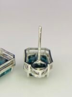 IGI Certified White Gold 14K 1.65 Grams Natural Tourmaline Gemstone Earrings - Image 10