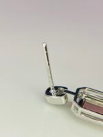 IGI Certified White Gold 14K 2.51 Grams Natural  Tourmaline Gemstone Earrings - Image 10
