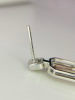 IGI Certified White Gold 14K 2.51 Grams Natural  Tourmaline Gemstone Earrings - Image 11