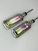 IGI Certified White Gold 14K 2.51 Grams Natural  Tourmaline Gemstone Earrings - Image 15