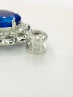 GIL Certified White Gold 14K 2.42 Grams Natural Tanzanite Gemstone Pendant - Image 7