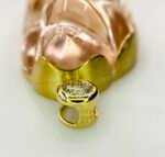 GIL Certified Yellow Gold 14K 12.45 Grams Natural Morganite Gemstone Pendant - Image 4