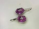 GIL Certified White Gold 14K 10.13 Grams Natural Kunzite Gemstone Earrings - Image 8