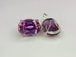 GIL Certified White Gold 14K 10.13 Grams Natural Kunzite Gemstone Earrings - Image 12