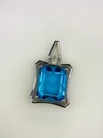 GIL Certified White Gold 14K 2.64 Gram Natural Topaz Gemstone Pendant - Image 6