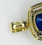GIL Certified Yellow Gold 14K 1.69 Grams Natural Sapphire Gemstone Pendant - Image 11