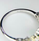GIL Certified White Gold 14K 1.96 Grams Natural Emerald &  Ruby Gemstone Ring - Image 13