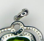 GIL Certified White Gold 14K 5.85 Grams Natural Peridot Gemstone Pendant - Image 7