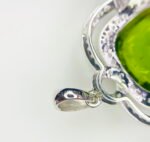GIL Certified White Gold 14K 5.85 Grams Natural Peridot Gemstone Pendant - Image 8