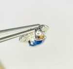 GIL Certified White Gold 14K 2.24 Grams Natural Sapphire Gemstone Pendant - Image 7