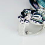 GIL Certified White Gold 14K 7.90 Grams Natural Aquamarine Gemstone Pendant - Image 8