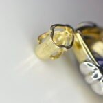 GIL Certified Yellow Gold 14K 3.88 Grams Natural Sapphire Gemstone Pendant - Image 5