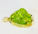 GIL Certified Yellow Gold 14K 11.21 Grams Natural Peridot Gemstone Pendant