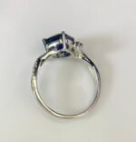 GIL Certified White Gold 14K 2.56 Grams Natural Sapphire Gemstone Ring - Image 12