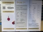 GIL Certified Pink Gold 14K 3.31 Grams Natural Rubellite Tourmaline Gemstone Pendant - Image 9