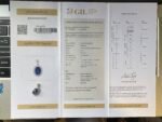 GIL Certified White Gold 14K 2.24 Grams Natural Sapphire Gemstone Pendant - Image 8