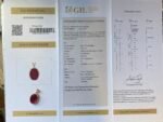 GIL Certified Pink Gold 14K 3.30 Grams Natural Rubellite Tourmaline Gemstone Pendant - Image 9