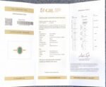 GIL Certified Yellow Gold 14K 1.72 Gram Natural Emerald Gemstone Ring - Image 13