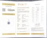 GIL Certified White Gold 14K 1.87 Gram Natural Sapphire Gemstone Pendant - Image 13