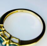 GIL Certified Yellow Gold 14K 2.56 Grams Natural Topaz Gemstone Ring - Image 8