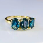 GIL Certified Yellow Gold 14K 3.36 Grams Natural Topaz Gemstone Ring - Image 7