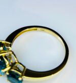 GIL Certified Yellow Gold 14K 2.60 Grams Natural Topaz Gemstone Ring - Image 7