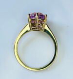 GIL Certified Yellow Gold 14K 3.33 Grams Natural Kunzite Gemstone Ring - Image 2