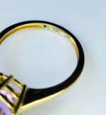 GIL Certified Yellow Gold 14K 3.33 Grams Natural Kunzite Gemstone Ring - Image 5