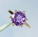GIL Certified Yellow Gold 14K 3.33 Grams Natural Kunzite Gemstone Ring - Image 3
