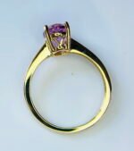 GIL Certified Yellow Gold 14K 2.74 Grams Natural Kunzite Gemstone Ring - Image 6