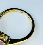 GIL Certified Yellow Gold 14K 2.74 Grams Natural Kunzite Gemstone Ring - Image 7
