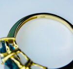 GIL Certified Yellow Gold 14K 2.80 Grams Natural Topaz Gemstone Ring - Image 7