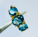 GIL Certified Yellow Gold 14K 2.80 Grams Natural Topaz Gemstone Ring - Image 10