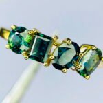 GIL Certified Yellow Gold 14K 2.01 Grams Natural Sapphire Gemstone Ring