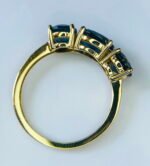 GIL Certified Yellow Gold 14K 2.89 Grams Natural Topaz Gemstone Ring - Image 5