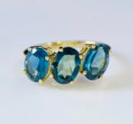 GIL Certified Yellow Gold 14K 2.86 Grams Natural Topaz Gemstone Ring - Image 3