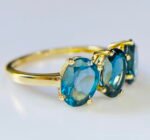 GIL Certified Yellow Gold 14K 2.86 Grams Natural Topaz Gemstone Ring - Image 4