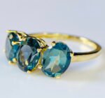GIL Certified Yellow Gold 14K 2.86 Grams Natural Topaz Gemstone Ring - Image 5