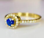 GIL Certified Yellow Gold 18K 3.03 Grams Natural Sapphire Gemstone Ring - Image 3