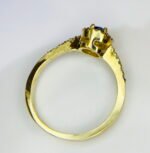 GIL Certified Yellow Gold 18K 3.03 Grams Natural Sapphire Gemstone Ring - Image 5